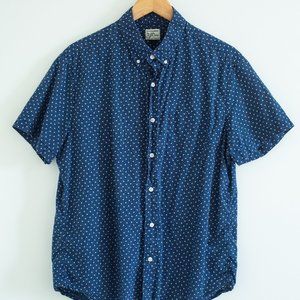 J. Crew short sleeve button down patterned shirt